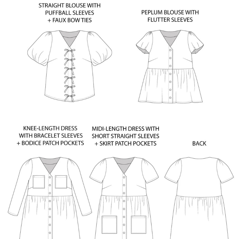 Sew The Nell blouse or dress